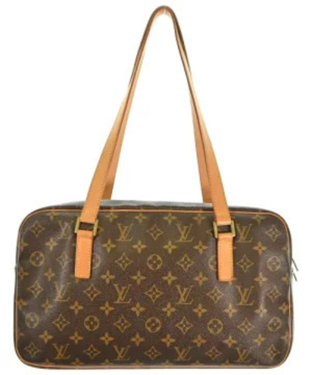 Louis Vuitton over Handbag Brown All Beige pattern Brown Tan